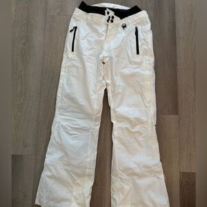 Women’s white snow pants